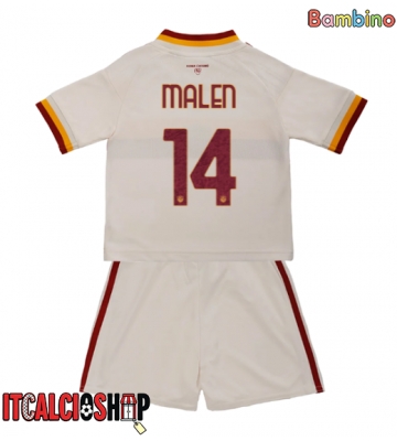 AS Roma Donyell Malen #14 Seconda Maglia Bambino 2026-27 Manica Corta (+ Pantaloni corti)